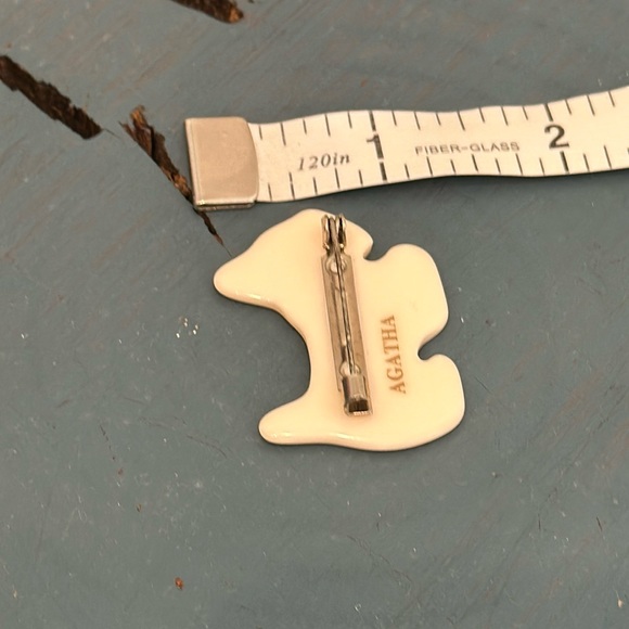 New AGATHA Paris Cream Style Dog Pin Westie Scottie Terrier - Picture 4 of 4